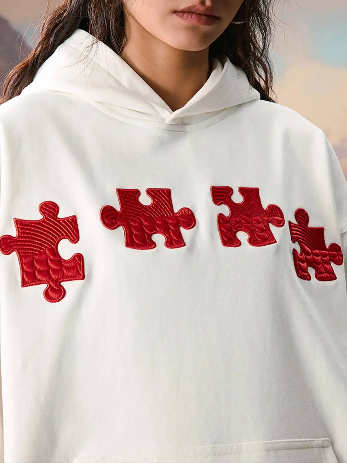 YADcrew | Dragon Scale Embroidered Puzzle Hoodie