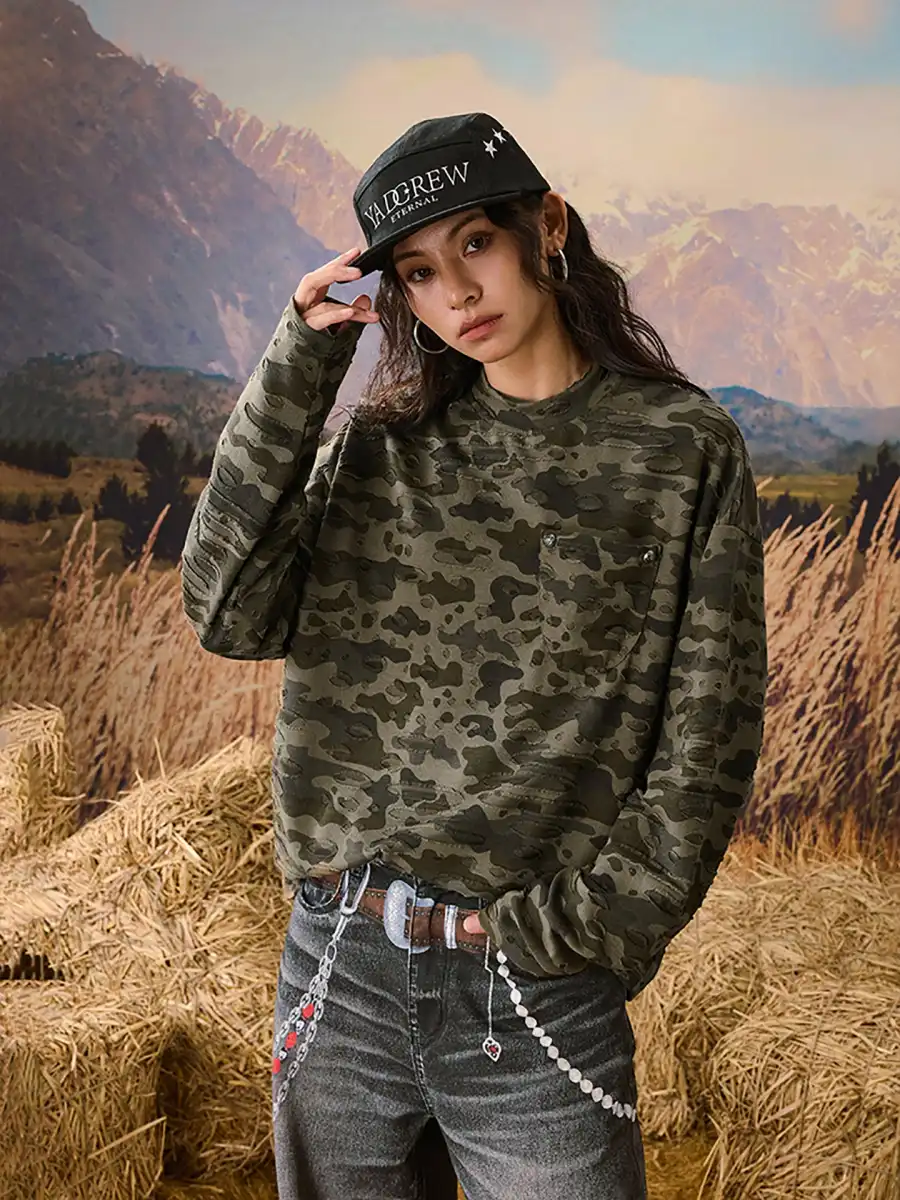 YADcrew | Wormhole Camouflage Pocket Long Sleeve - 3