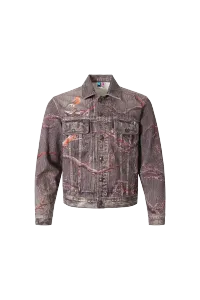 YADcrew | Autumn Forest Denim Jacket