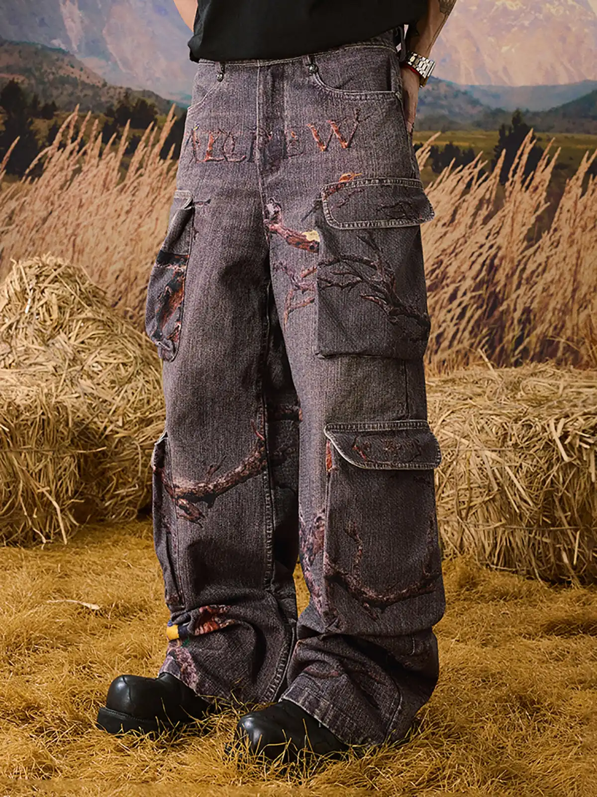 YADcrew | Autumn Forest Branches Jeans