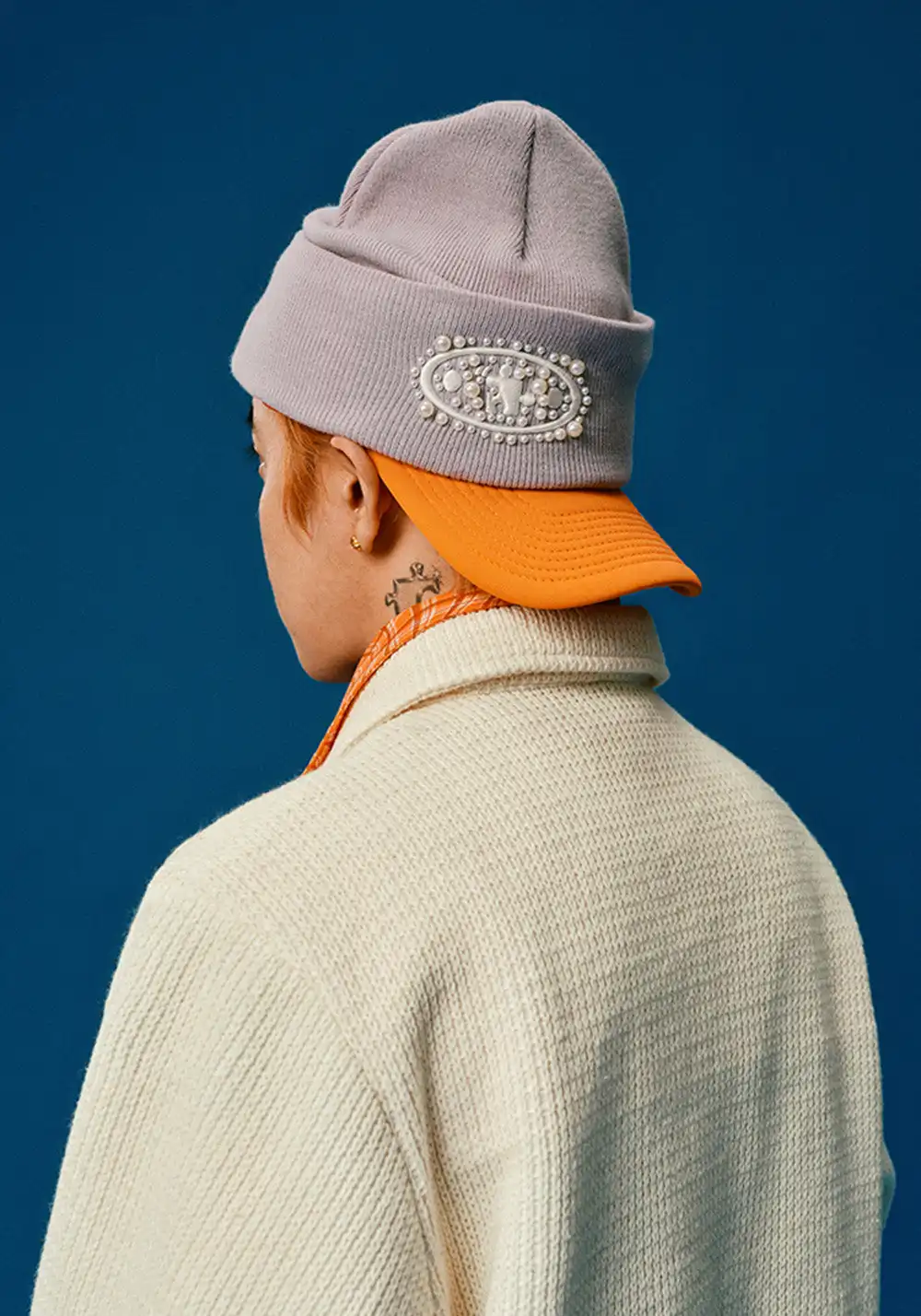 YADcrew丨Pearl Jigsaw Logo Knit Hat