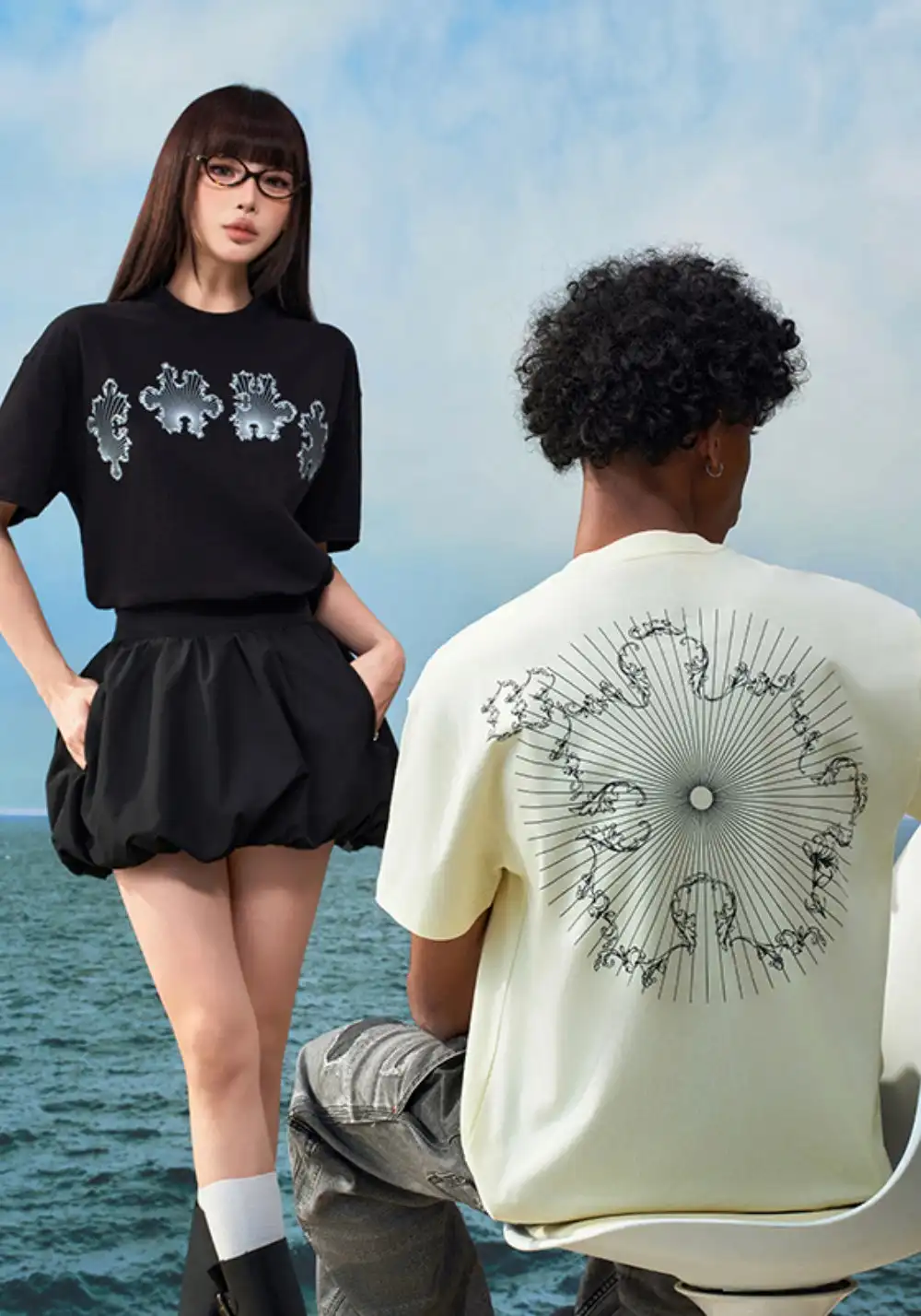YADcrew丨YADcrew Baroque Mosaic Tee-Black