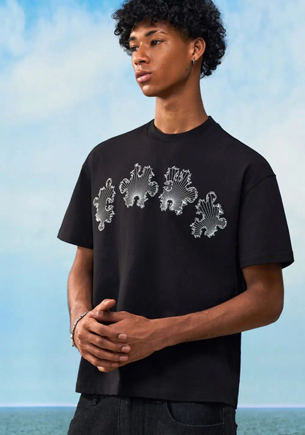 YADcrew丨YADcrew Baroque Mosaic Tee-Black