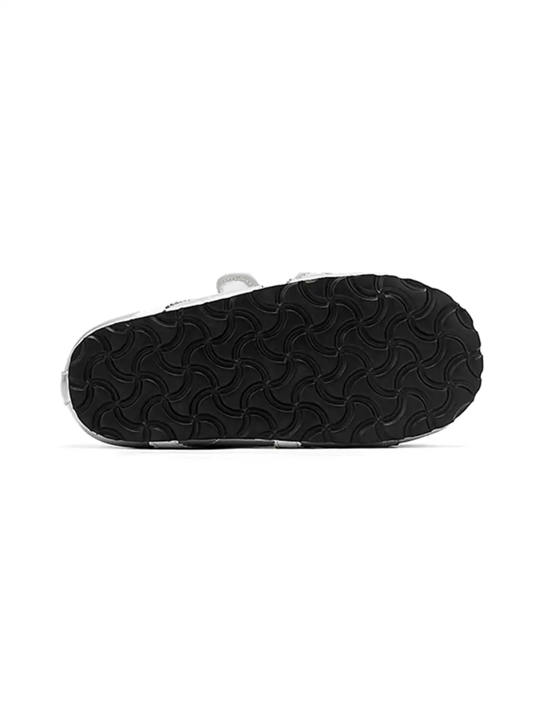 SMILEY | Shell Toe Chunky Velcro Shoes-Silver