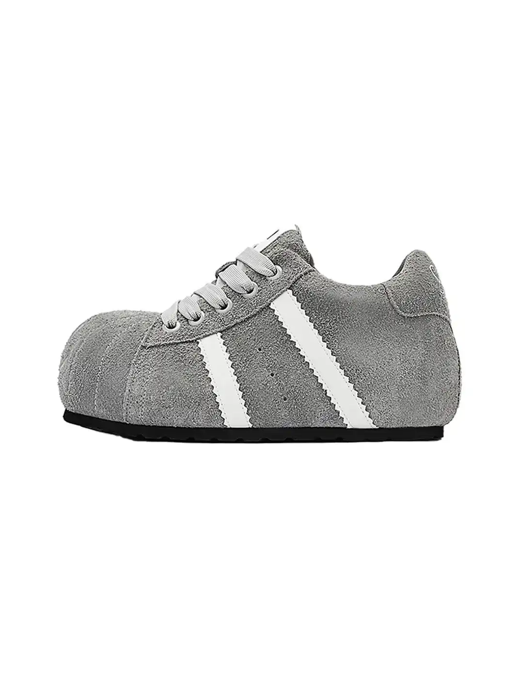 SMILEY | Shell Toe Chunky Shoes-Gray