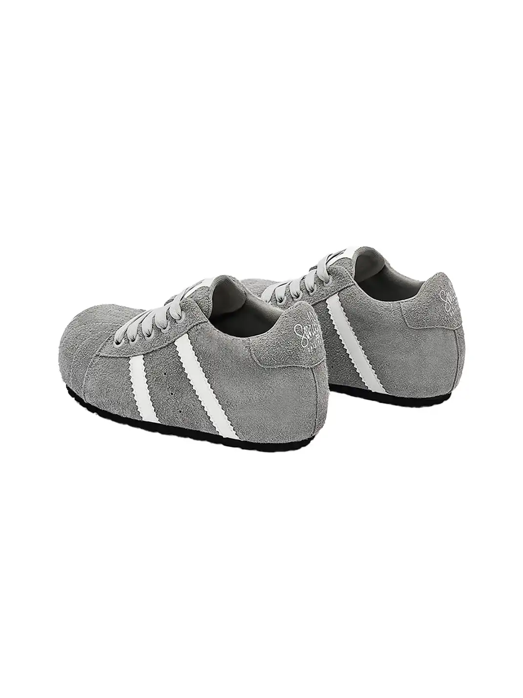 SMILEY | Shell Toe Chunky Shoes-Gray