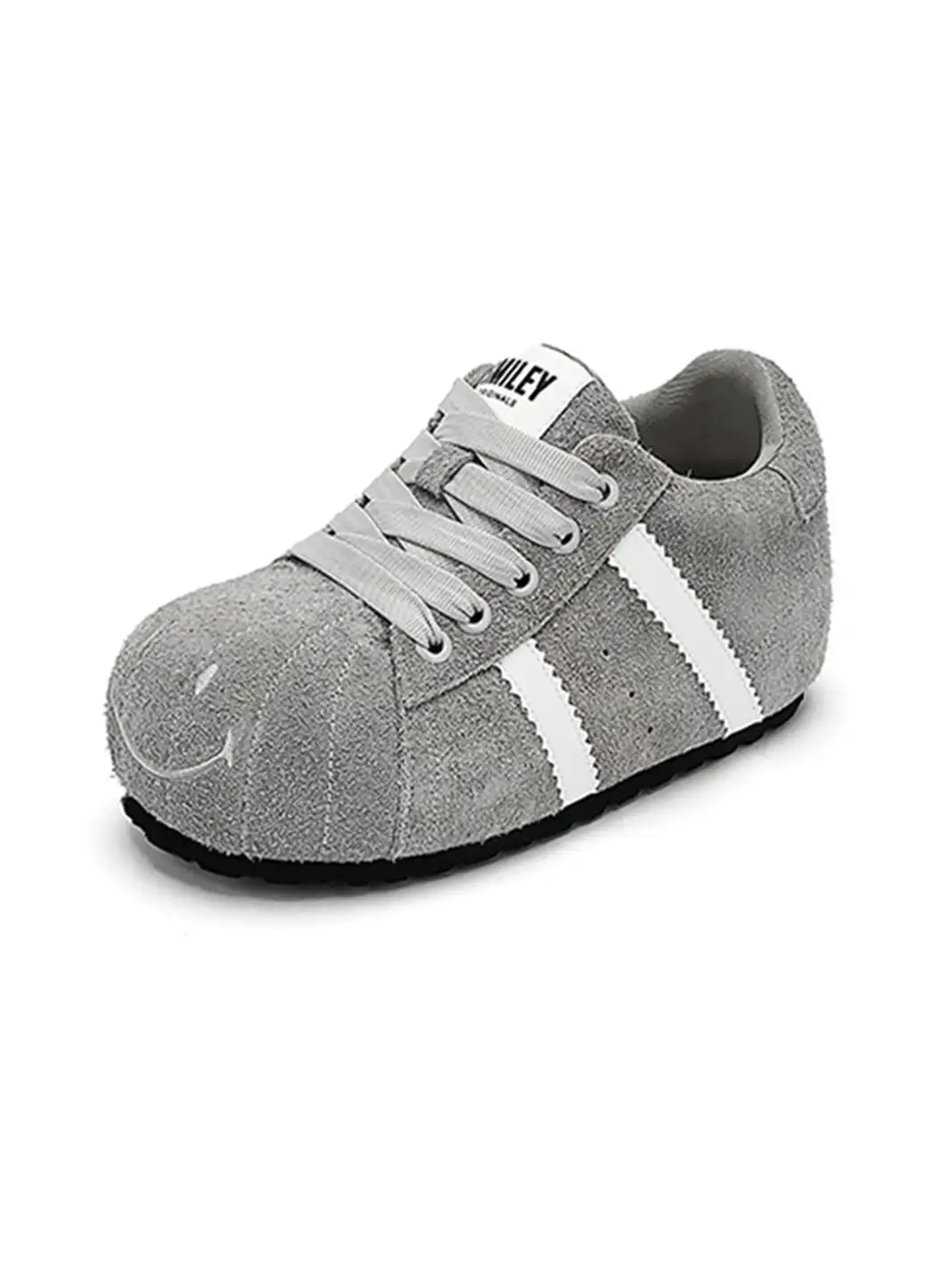 SMILEY | Shell Toe Chunky Shoes-Gray