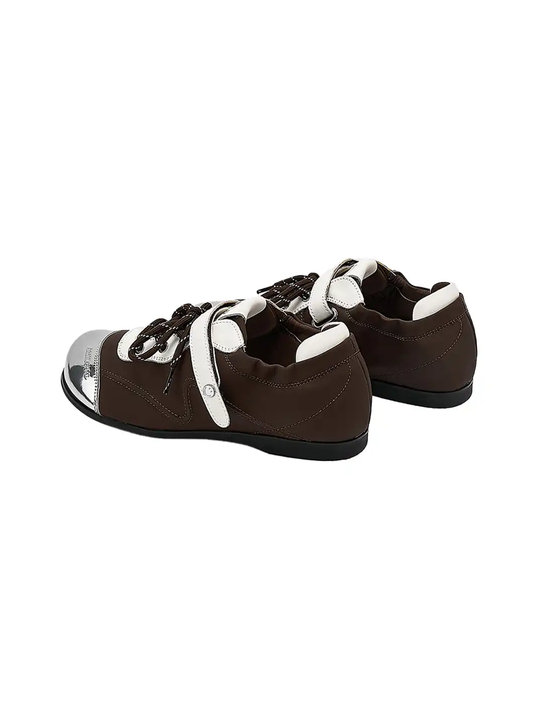 SMILEY | Ballet Flats Round Toe Shoes-Brown