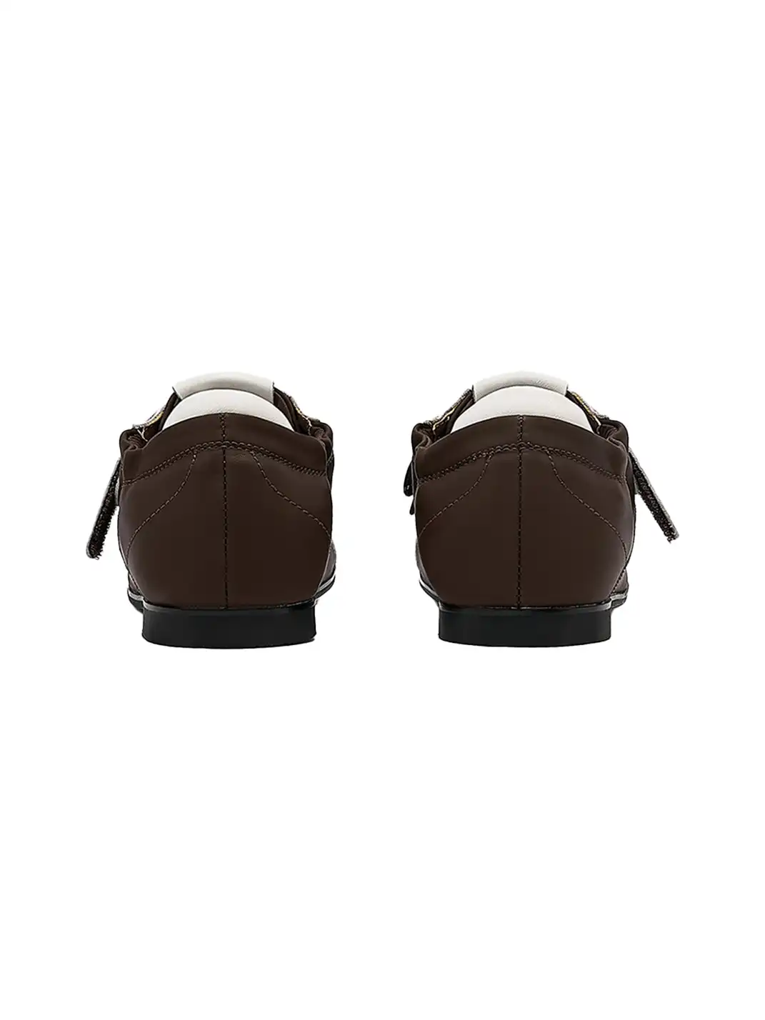 SMILEY | Ballet Flats Round Toe Shoes-Brown