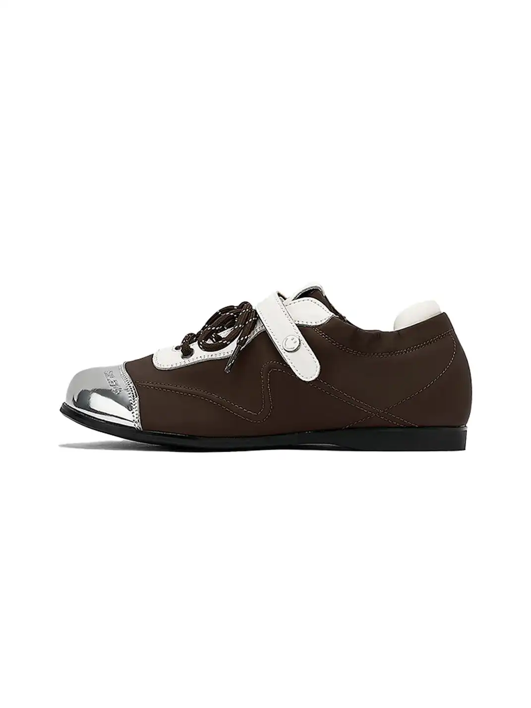 SMILEY | Ballet Flats Round Toe Shoes-Brown