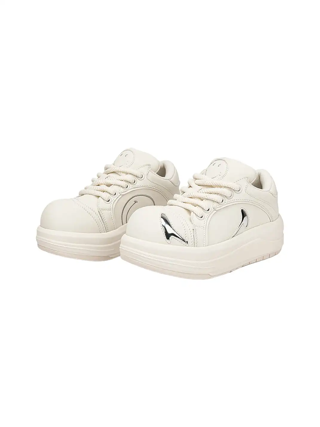 SMILEY | Beluga Series-White&Silver
