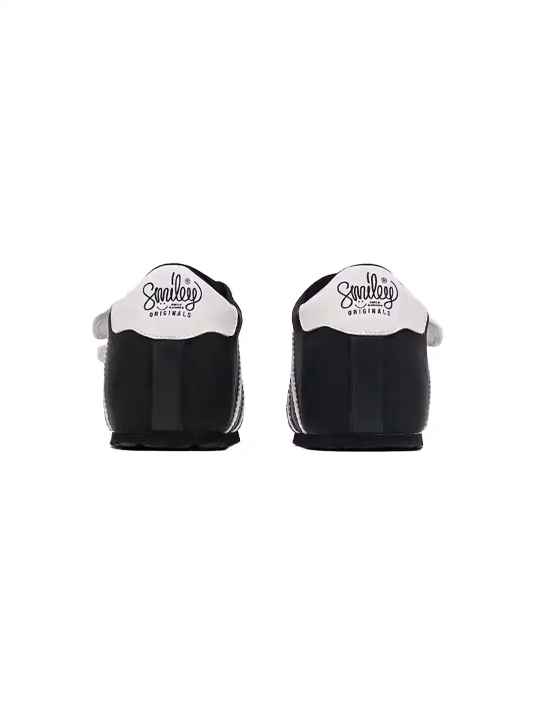 SMILEY | Shell Toe Chunky Velcro Shoes-Black