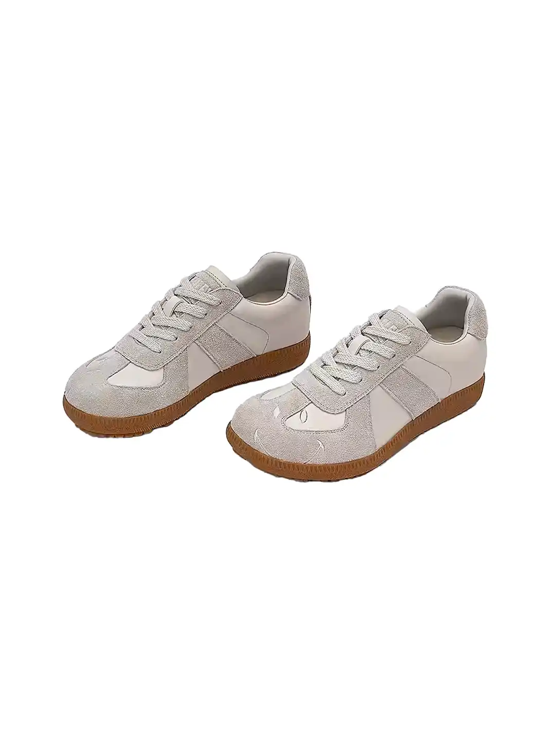 SMILEY | Mango Toe Retro Casual Sneakers-Gray