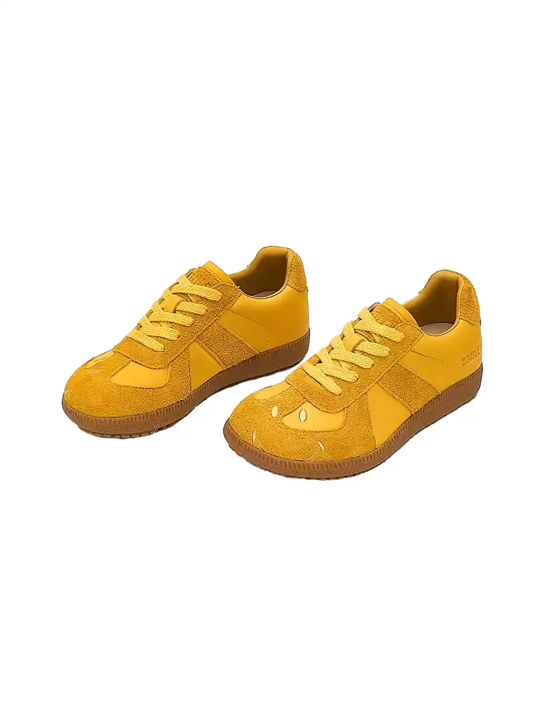 SMILEY | Mango Toe Retro Casual Sneakers-Yellow