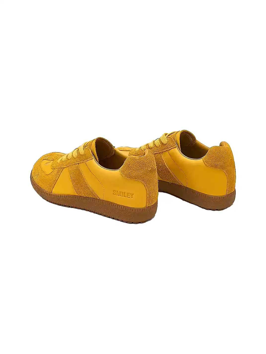 SMILEY | Mango Toe Retro Casual Sneakers-Yellow