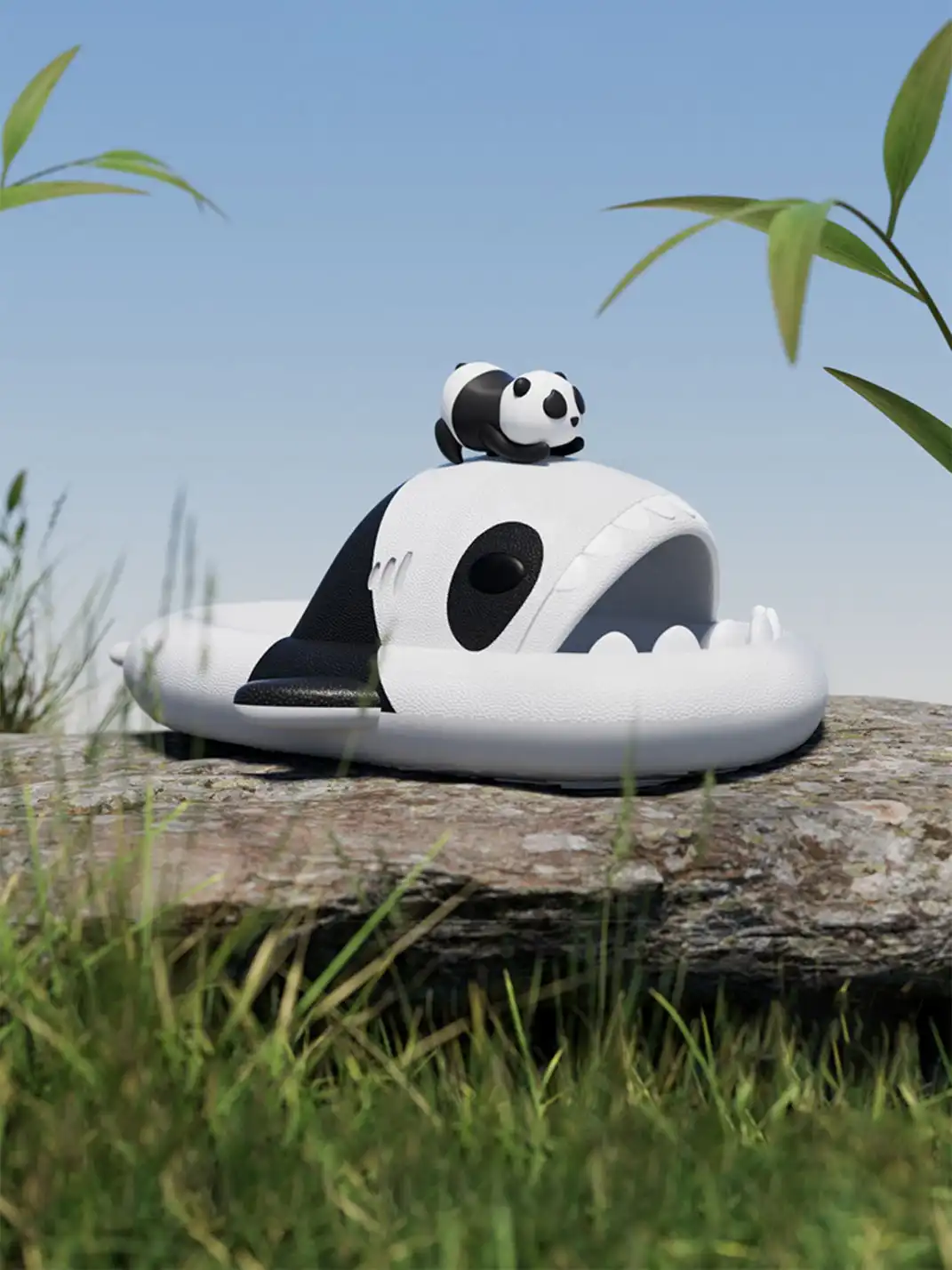 Chedoir | Panda Shark Anti-Slip Slides