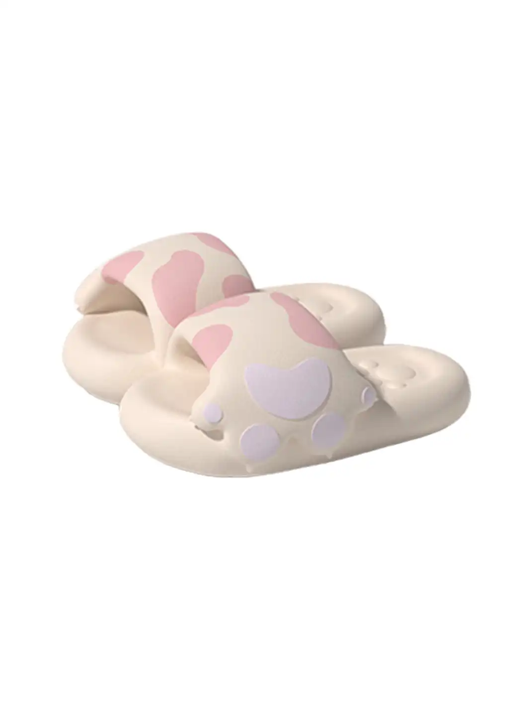 Chedoir | Cat Paw Cow Pattern Slides
