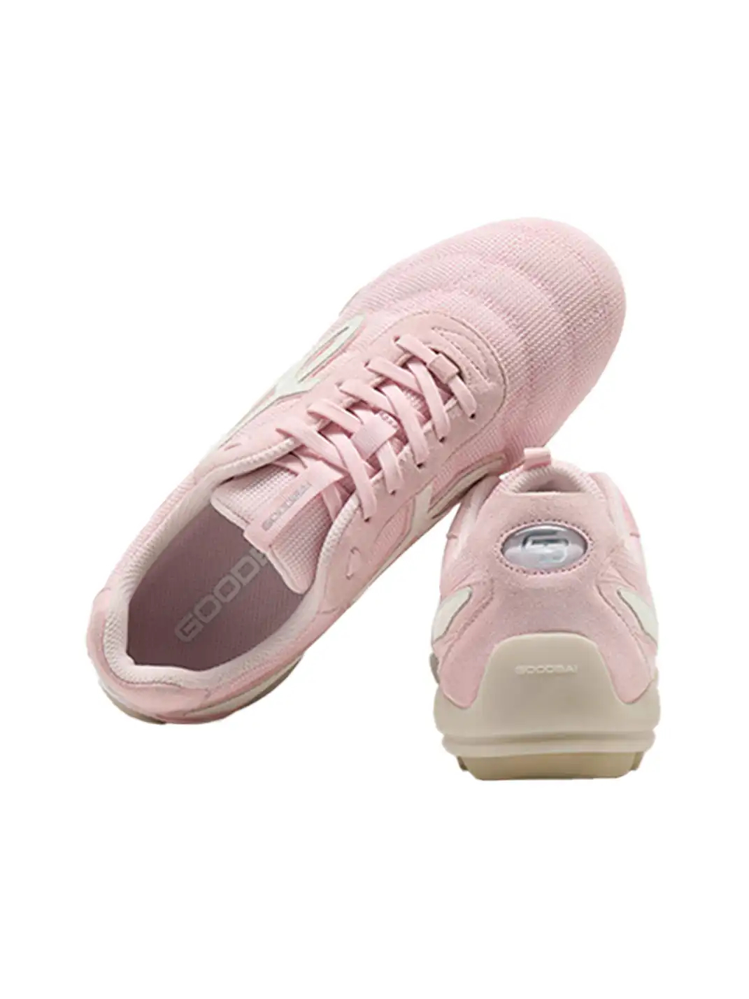 GOODBAI | Retro Mesh Soccer Football Flat Trainer-Pink