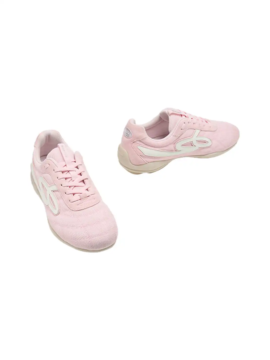 GOODBAI | Retro Mesh Soccer Football Flat Trainer-Pink