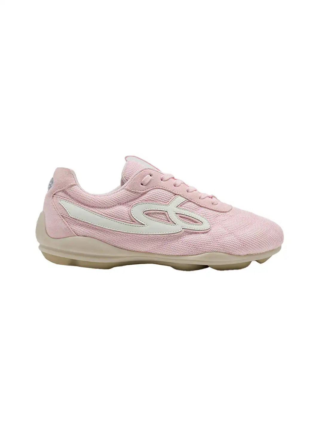 GOODBAI | Retro Mesh Soccer Football Flat Trainer-Pink