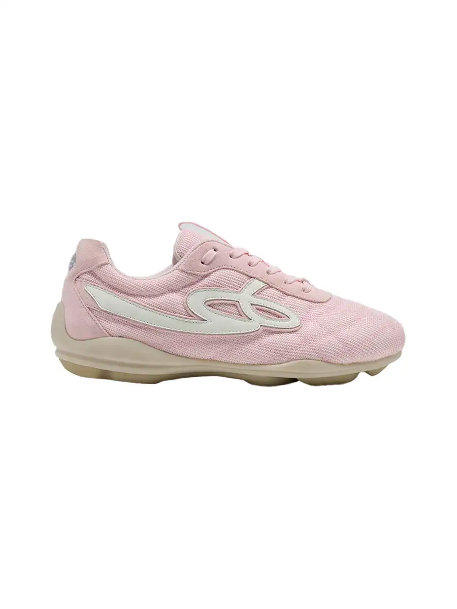 GOODBAI | Retro Mesh Soccer Football Flat Trainer-Pink - 4