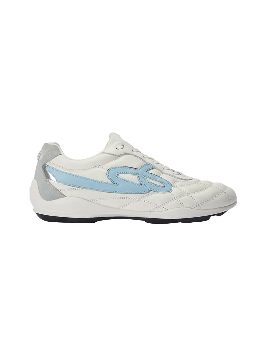 GOODBAI | Retro Velvet Soccer Football Flat Trainer-White