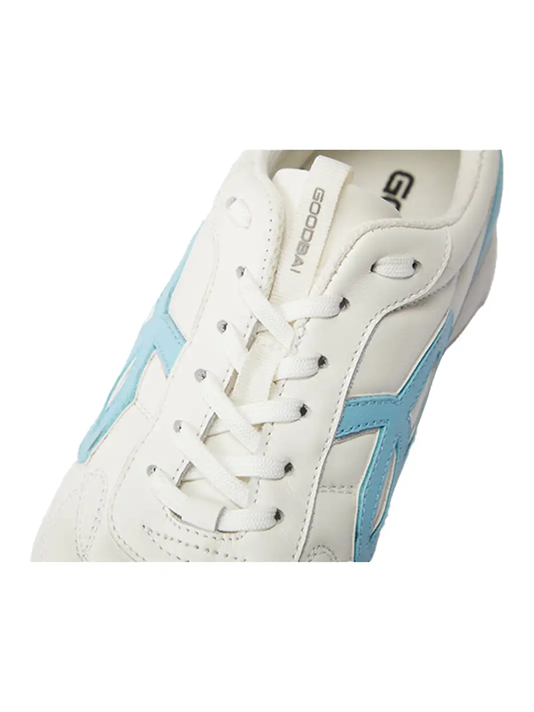 GOODBAI | Retro Velvet Soccer Football Flat Trainer-White