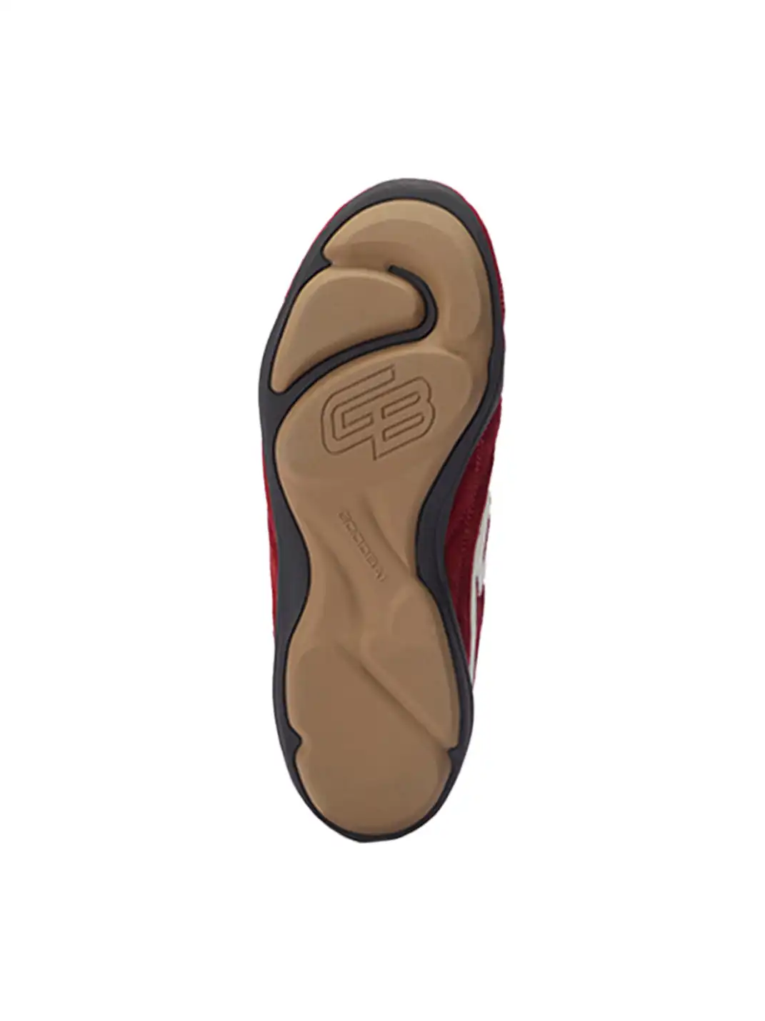 GOODBAI | Retro Velvet Soccer Football Flat Trainer-Red