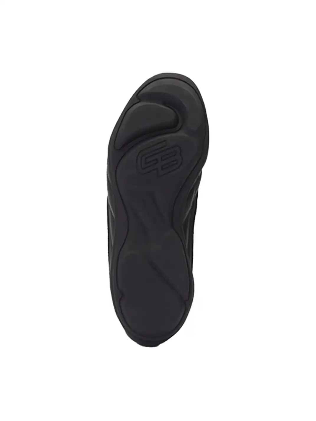 GOODBAI | Retro Leather Soccer Football Flat Trainer-Black