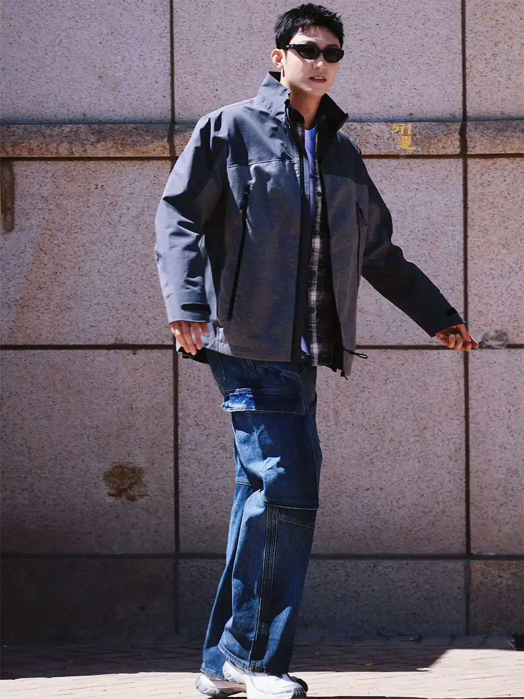 EGO FETCH丨Aged Wide Leg 6 Pockets Cargo Jeans