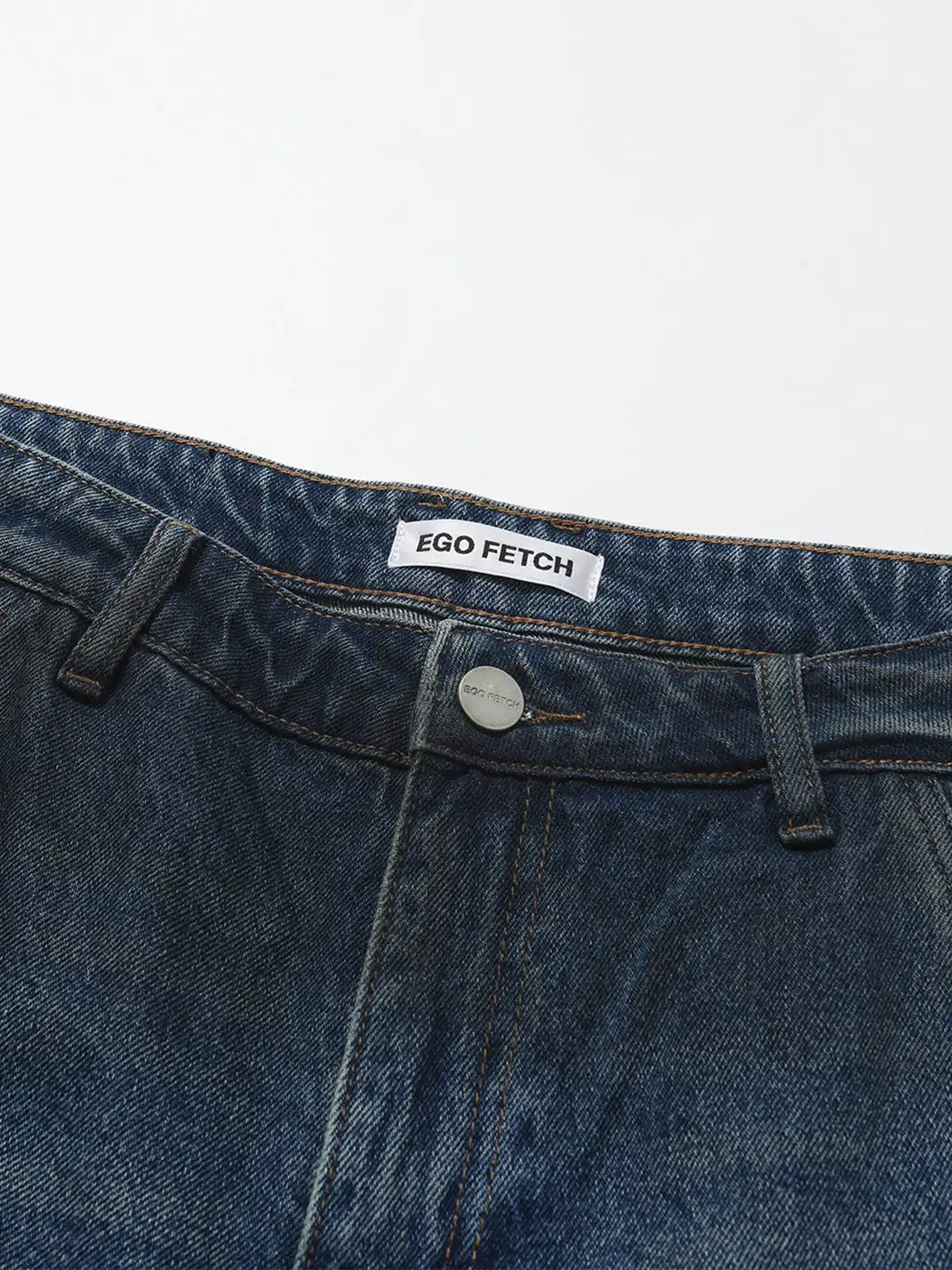 EGO FETCH丨Aged Wide Leg 6 Pockets Cargo Jeans