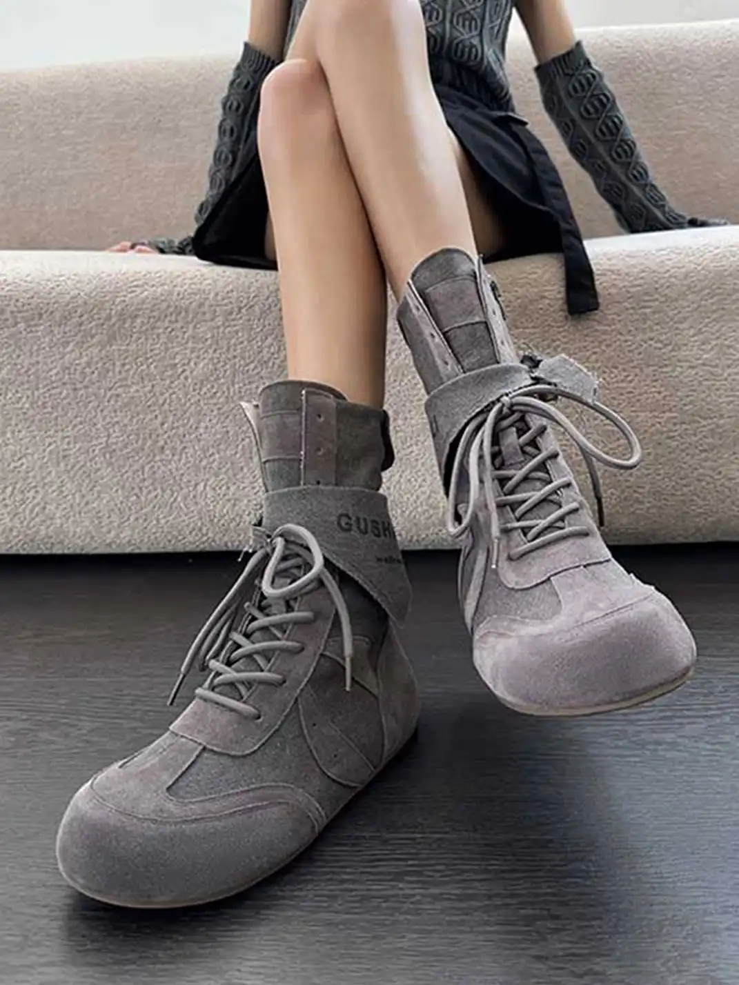 GSL | Hybrid Retro Boxing Trainer Boots With Kerchief