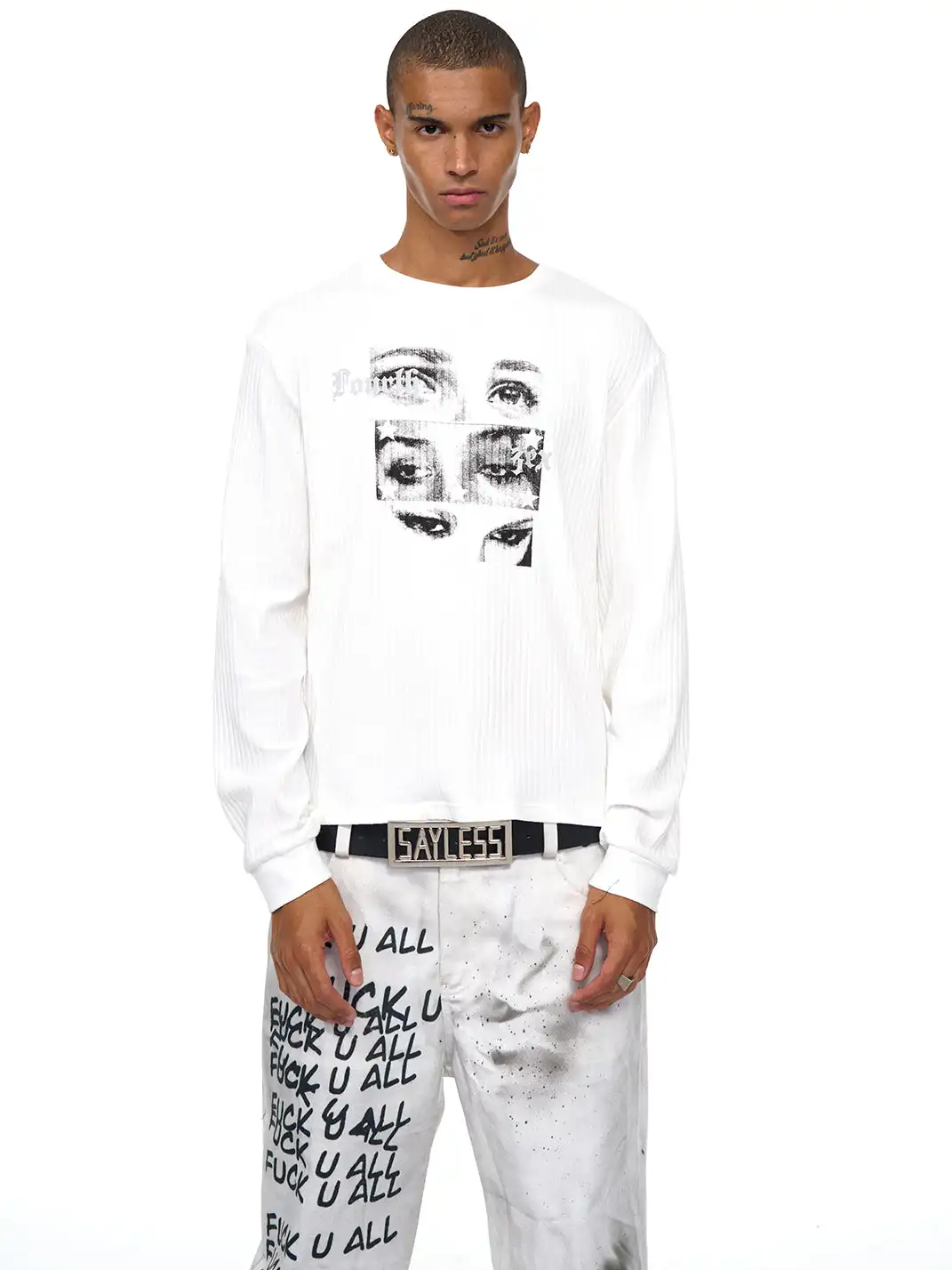 Fourth3ex | Eye Print Long Sleeve Sweatshirt
