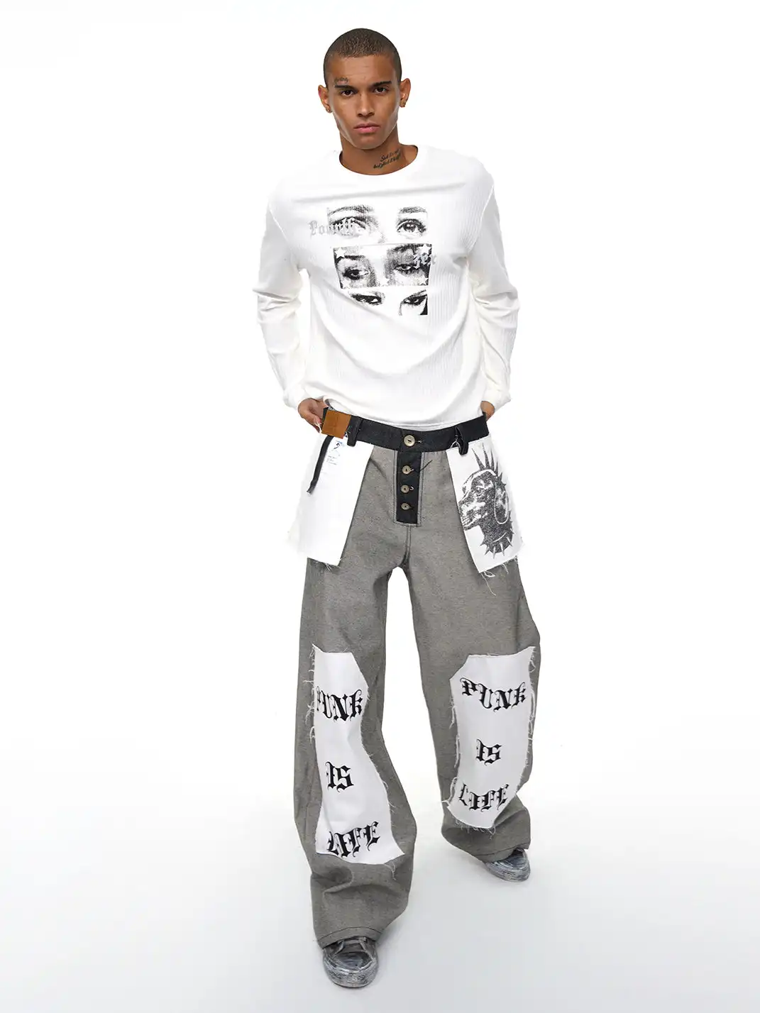 Fourth3ex | Eye Print Long Sleeve Sweatshirt
