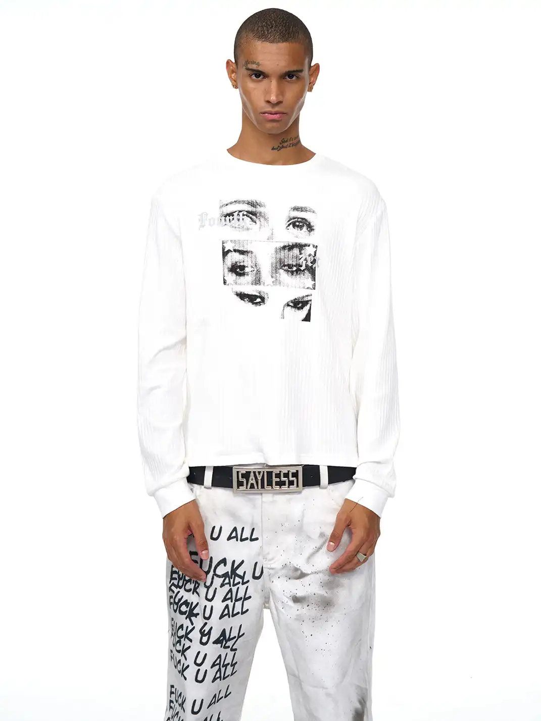 Fourth3ex | Eye Print Long Sleeve Sweatshirt
