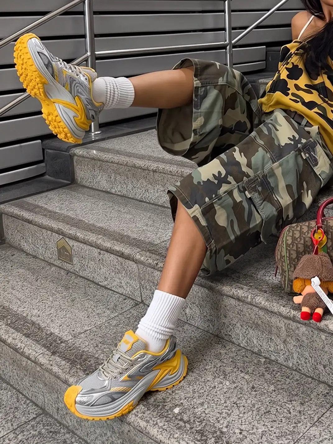 OGR | āRattlesnake OGā Chunky Sneaker-Yellow