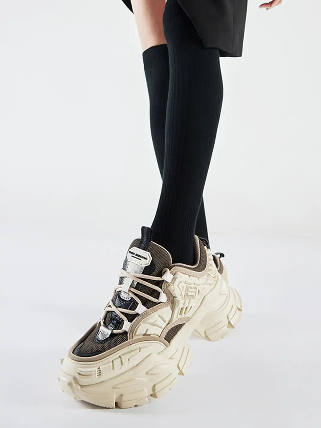OGR | “Space Mecha” Chunky Sneaker-Beige