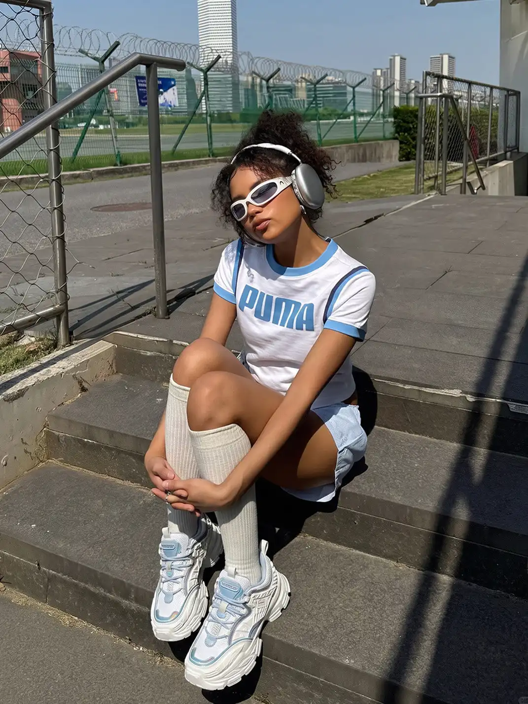 OGR | “Space Mecha” Chunky Sneaker-Blue