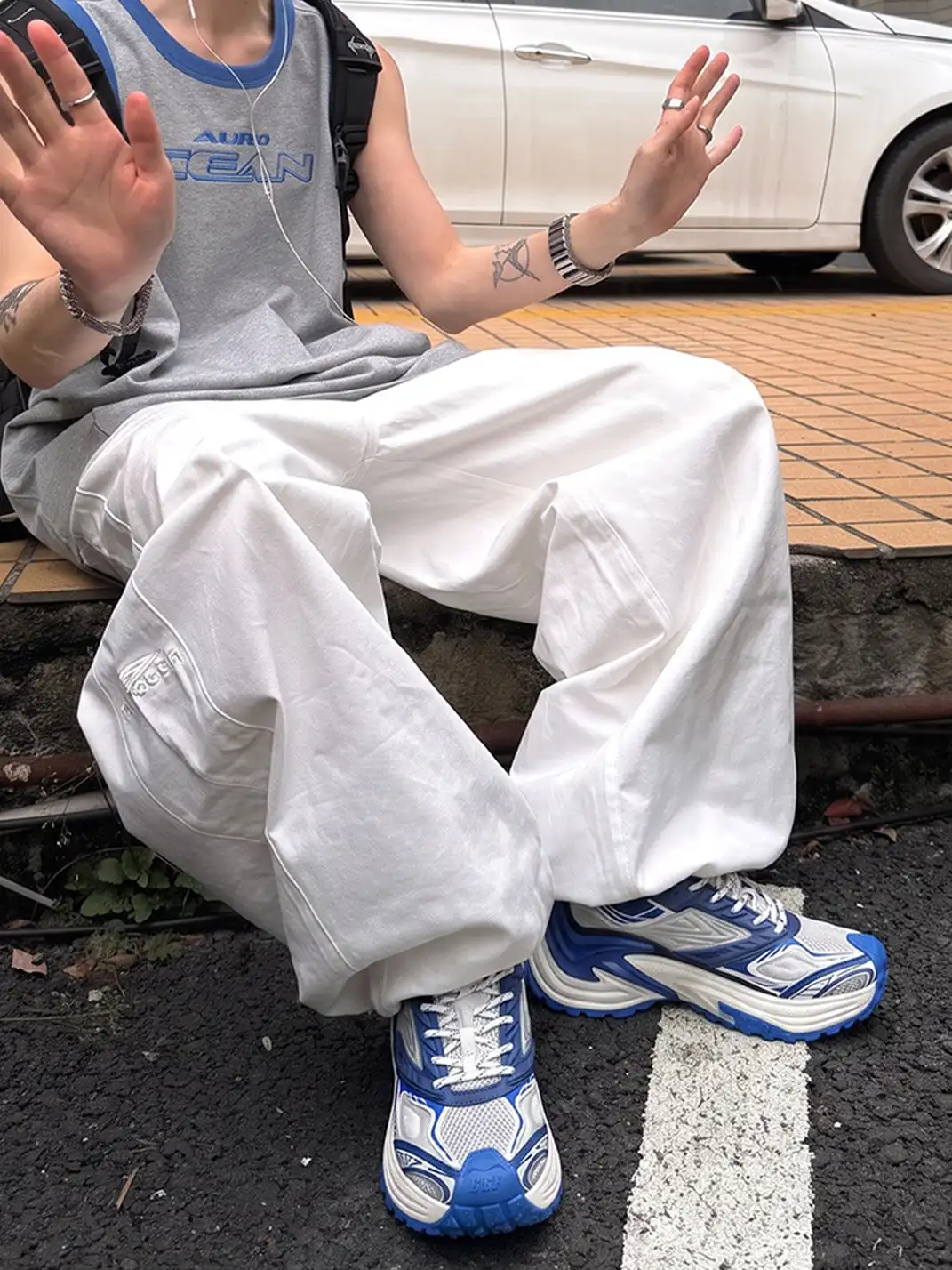 OGR | “Rattlesnake EX” Chunky Sneaker-Blue