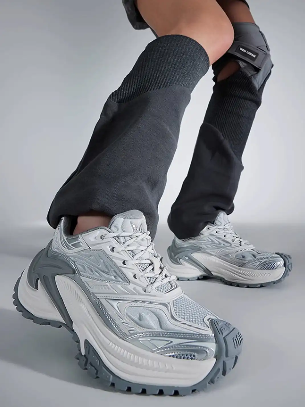 OGR | “Rattlesnake EX” Chunky Sneaker-Silver
