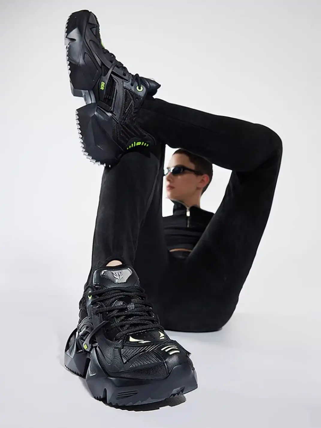 OGR | “Space Mecha 2.0” Chunky Sneaker-Black