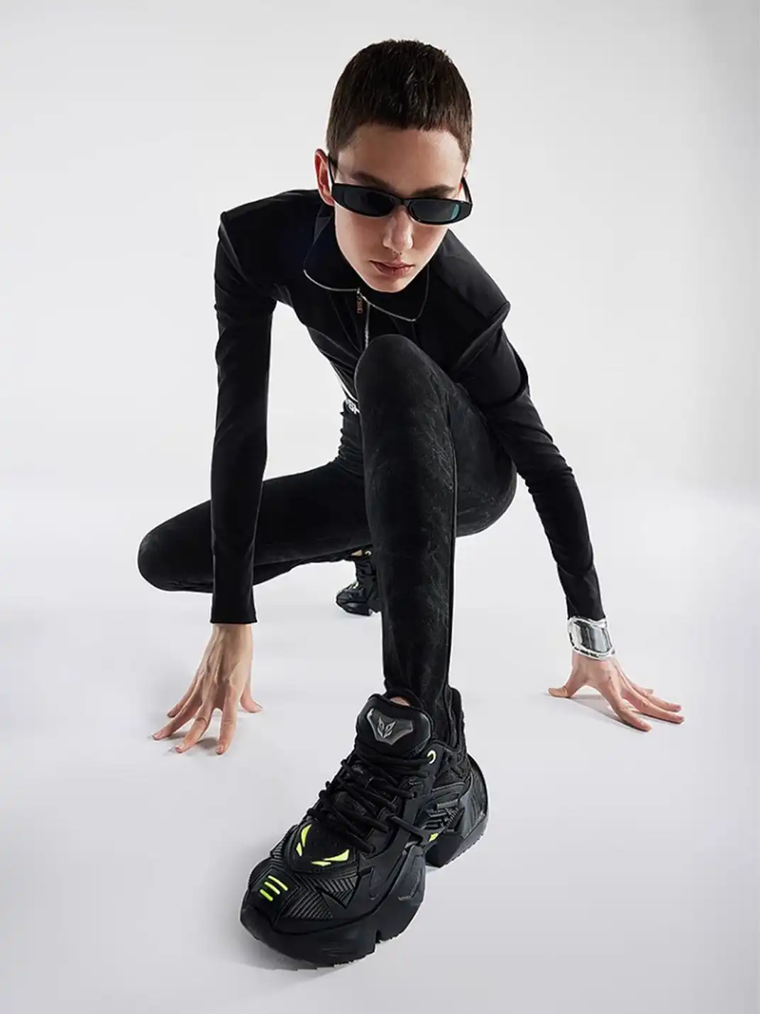 OGR | “Space Mecha 2.0” Chunky Sneaker-Black