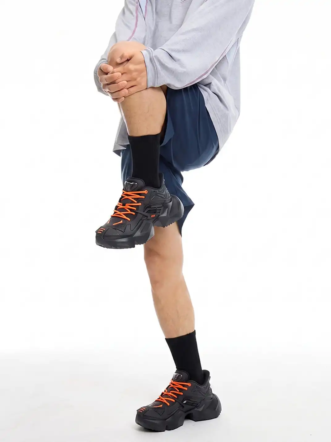 OGR | “Space Mecha 2.0” Chunky Sneaker-Orange&Black
