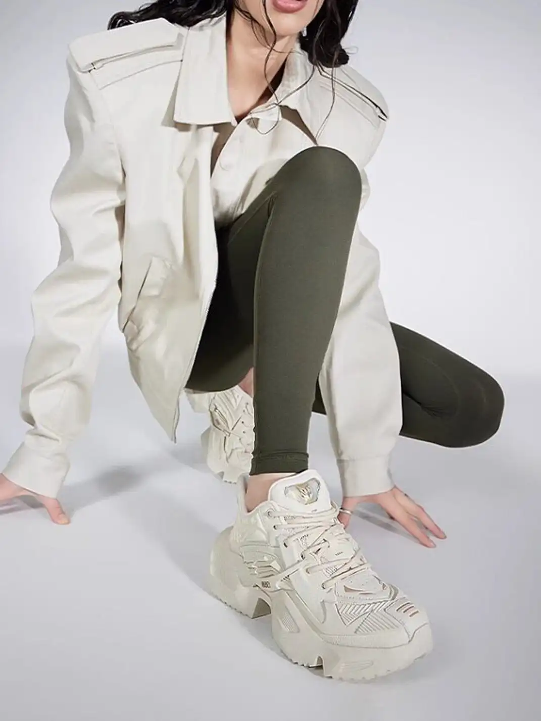OGR | “Space Mecha 2.0” Chunky Sneaker-Beige