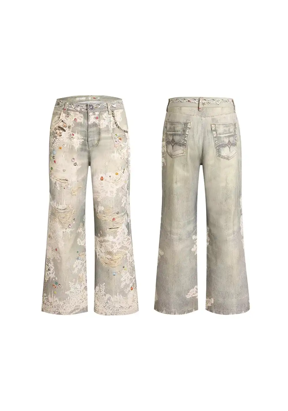 DND4DES丨All-Over Lace Print Pants