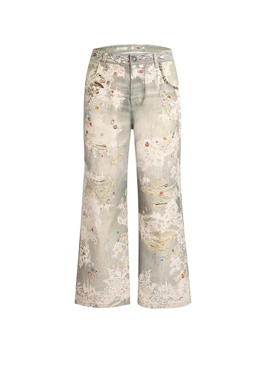 DND4DES丨All-Over Lace Print Pants