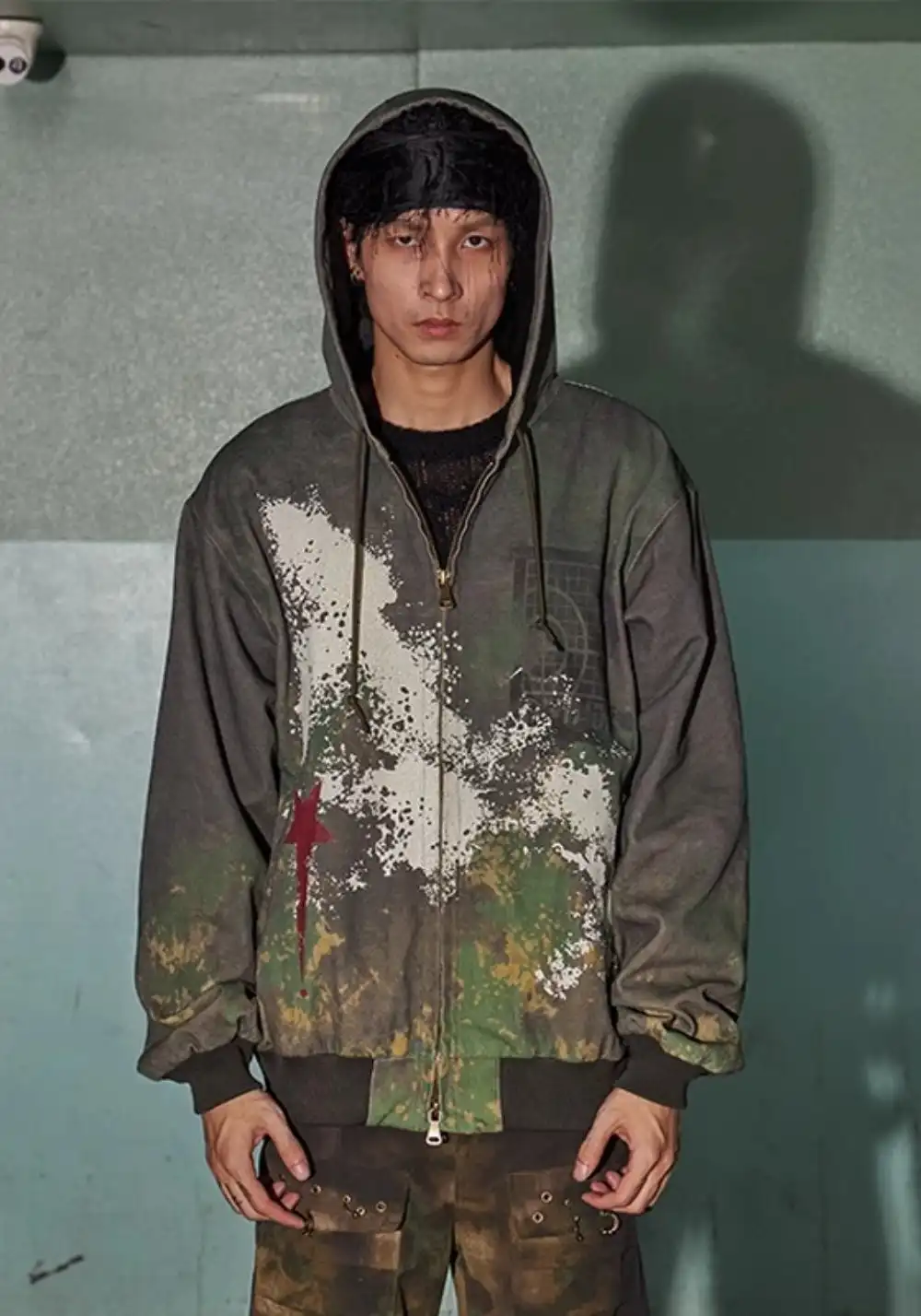 DND4DES丨Red Star Camo Hooded Jacket