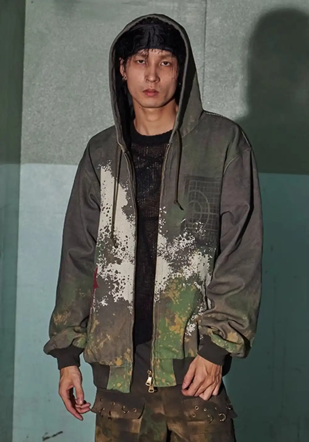 DND4DES丨Red Star Camo Hooded Jacket