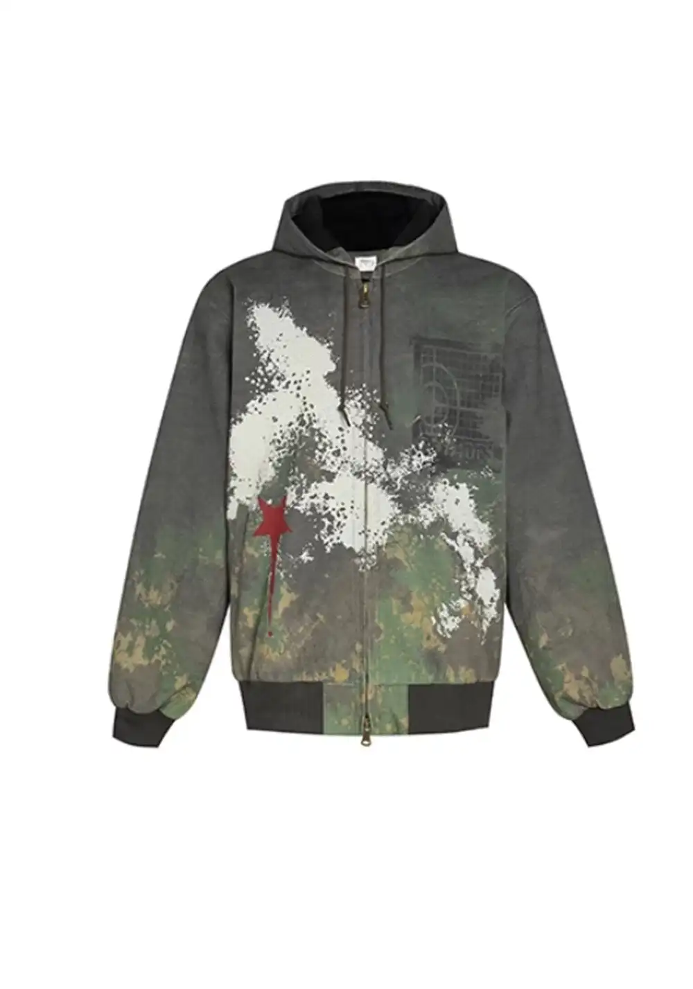 DND4DES丨Red Star Camo Hooded Jacket