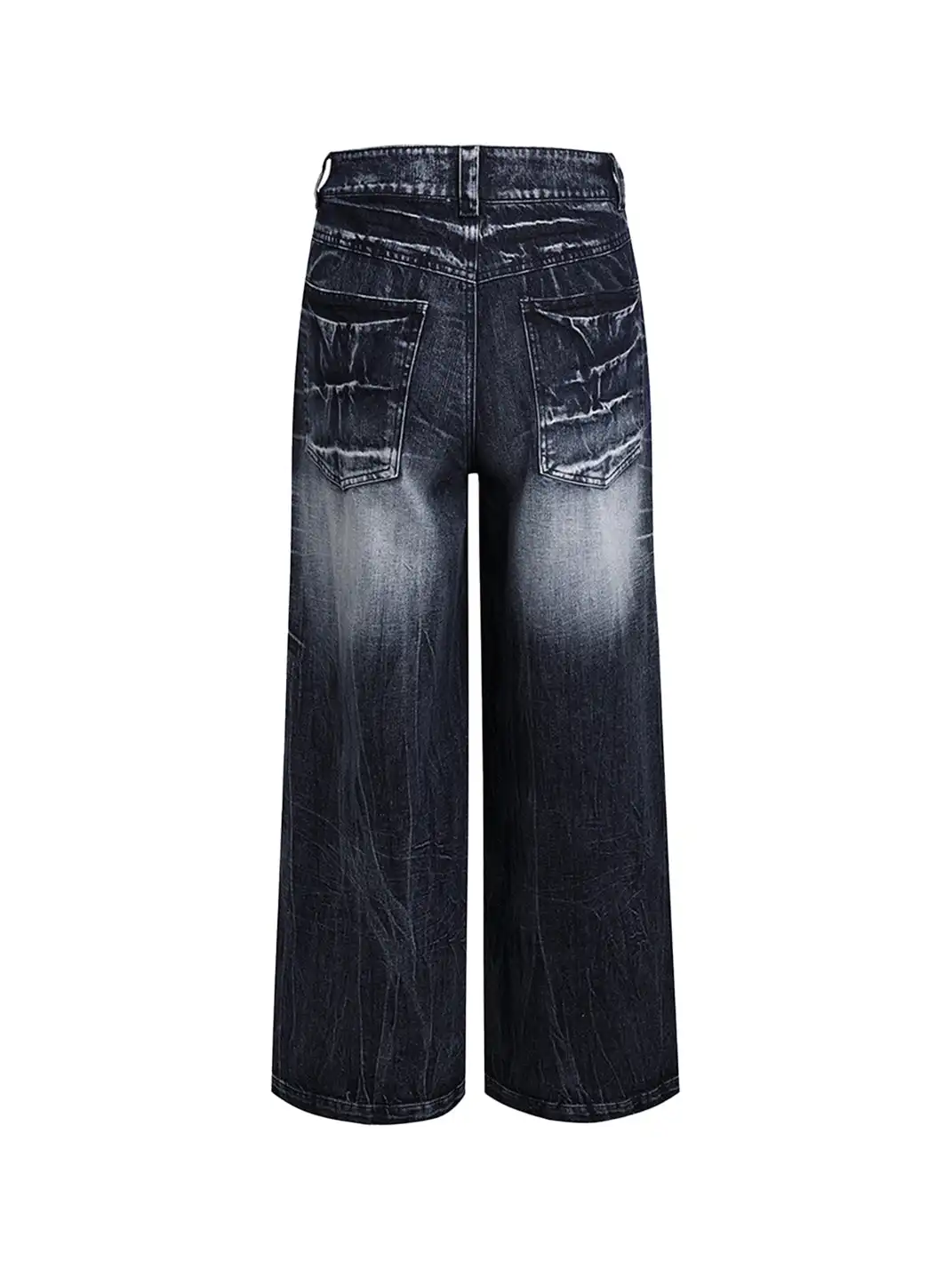 DND4DES | Washed Lightning Baggy Wide Jeans